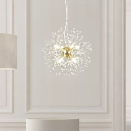 Löwenzahn Kristall Pendelleuchte Eleganter Kronleuchter