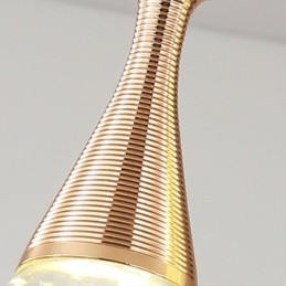 Tropfenförmige Cluster-Pendelleuchte aus Saatglas