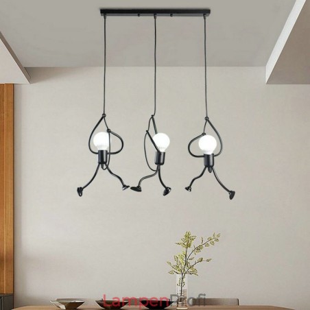 Moderne Pendelleuchte Kreative Lampe in Form eines kleinen Mannes Individuelle Beleuchtung für Zuhause Moderne Pendelleuchte Kreative Lampe in Form eines kleinen Mannes Individuelle Beleuchtung für Zuhause