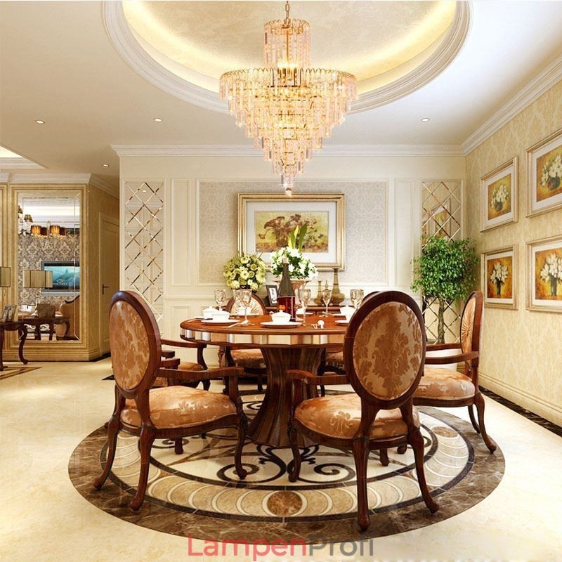 Moderne elegante Kristall Pendelleuchte konische Kronleuchter