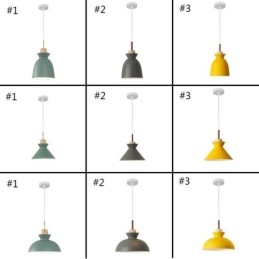 Pendelleuchte Nordic Metal Dome Macaron Farben Lampe Licht
