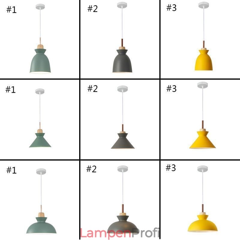 Pendelleuchte Nordic Metal Dome Macaron Farben Lampe Licht