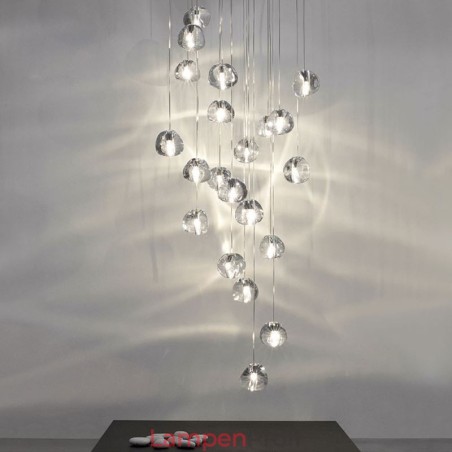Moderne Kristall Cluster Pendelleuchte Einzigartige Kristall Lampenschirm Duplex Treppe Moderne Kristall Cluster Pendelleuchte Einzigartige Kristall Lampenschirm Duplex Treppe