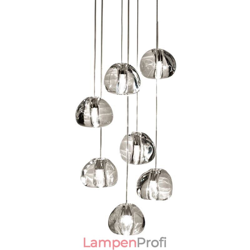 Moderne Kristall Cluster Pendelleuchte Einzigartige Kristall Lampenschirm Duplex Treppe