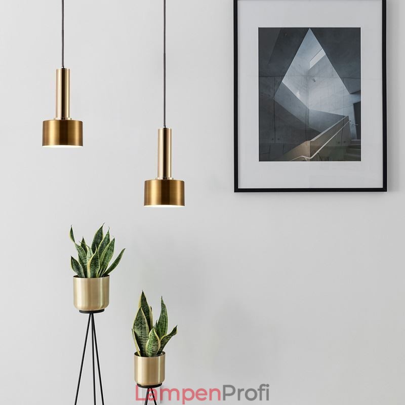 Moderne einfache Pendelleuchte Zylinderform Lampe Aluminium Beleuchtung Licht