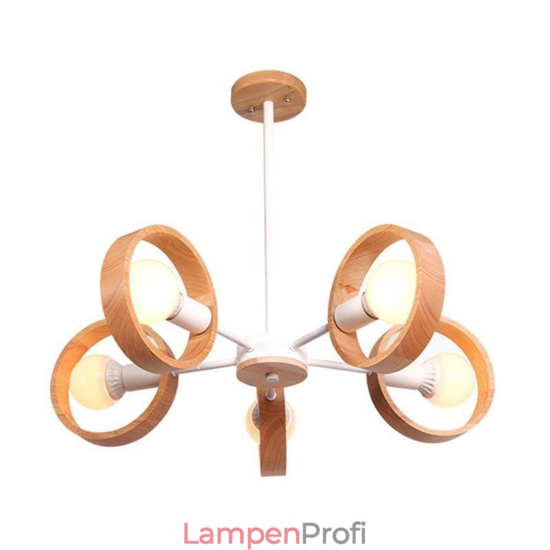 Nordische einzigartige Holzpendelleuchte