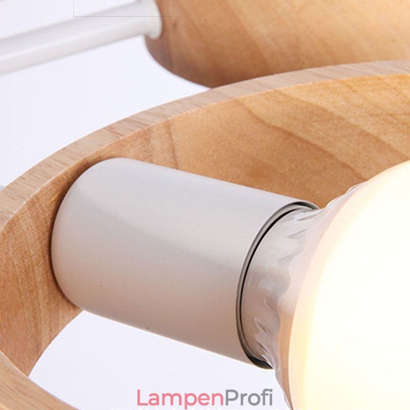 Nordische einzigartige Holzpendelleuchte