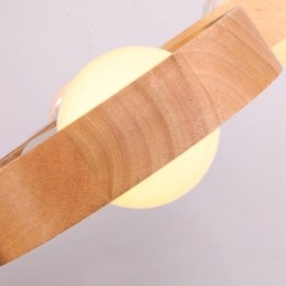 Nordische einzigartige Holzpendelleuchte