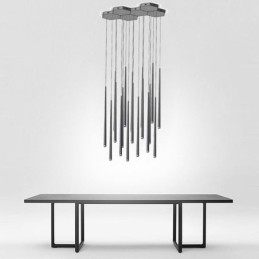 Moderne einfache Pendelleuchte Zylinderform Beleuchtung Meteor Regen Lampe Licht