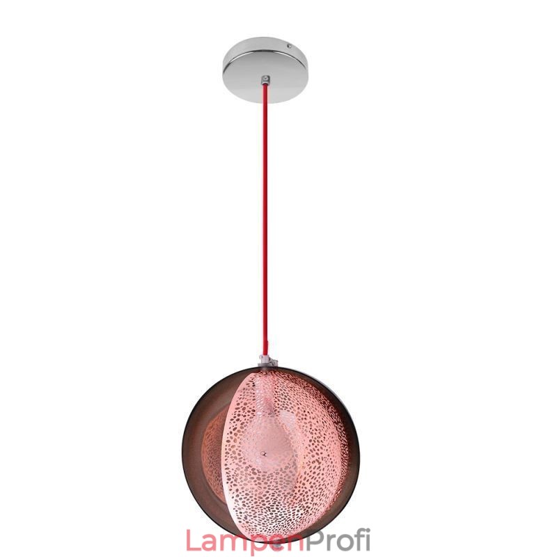 Moderne Rose Gold Pendelleuchte Halbrund Glas Lampenschirm Dekorative Leuchte Cafe