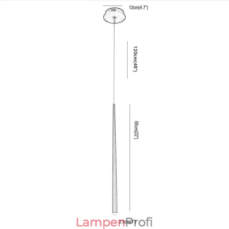 Moderne Pendelleuchte Zylinderform Lampe Meteor Rain Lighting
