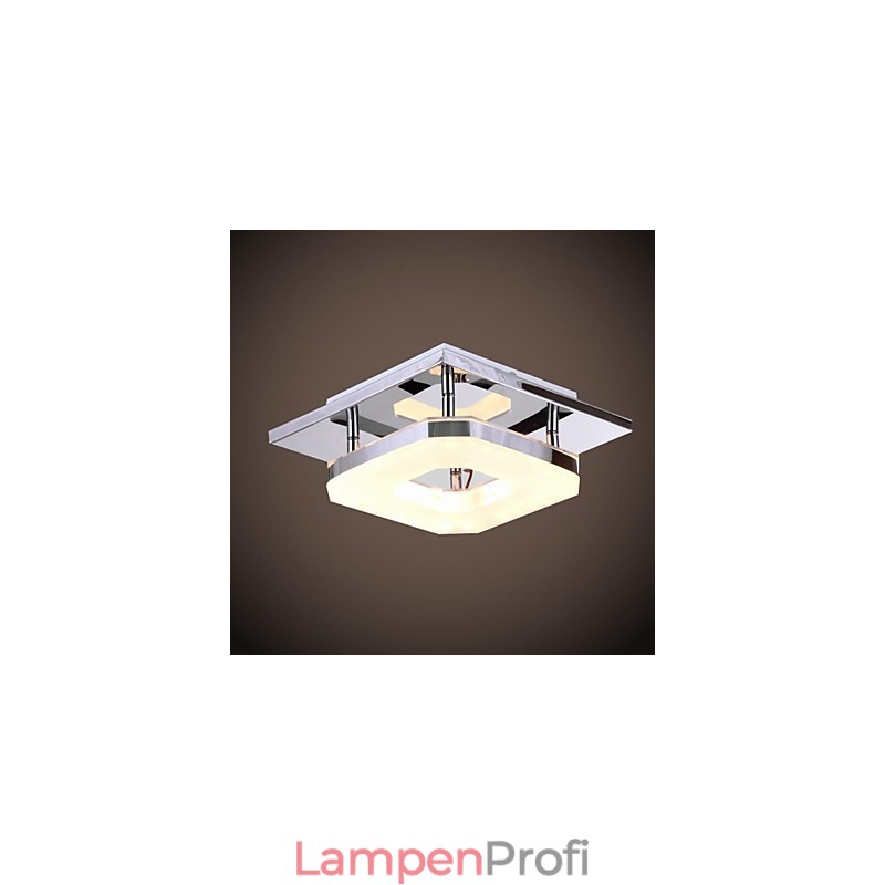 Acryl Deckenleuchte 1 Licht Modern Acryl Galvanik Edelstahl