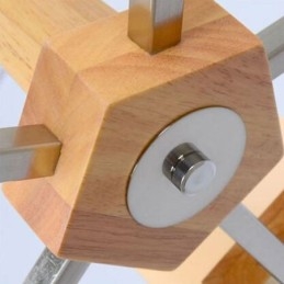 Nordische Holz Pendelleuchte Glas Lampenschirm Kronleuchter