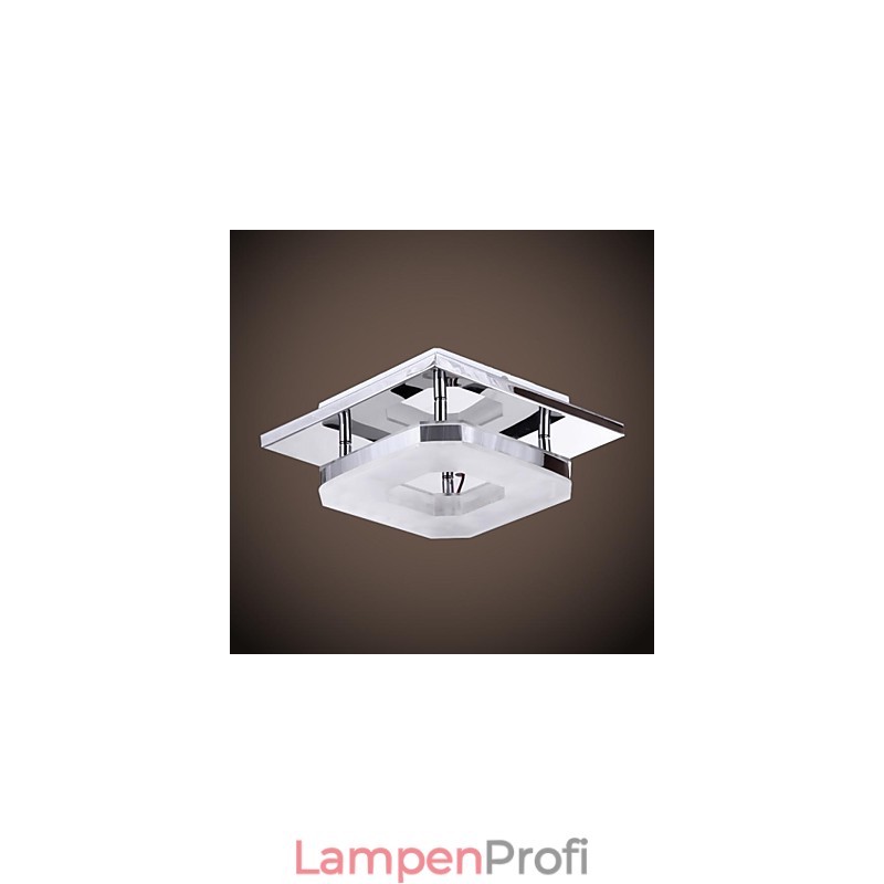 Acryl Deckenleuchte 1 Licht Modern Acryl Galvanik Edelstahl
