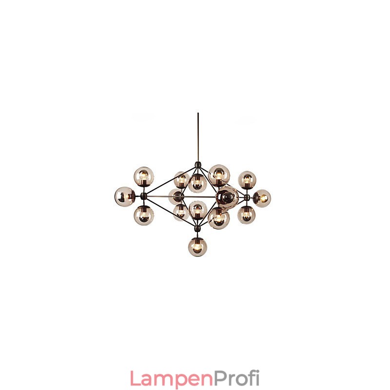 Kronleuchter 15 Lichter Glaskugel Lichter Retro Outdoor Garage Metall