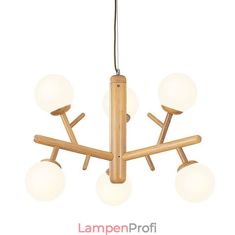 Nordische kreative Pendelleuchte aus Holz