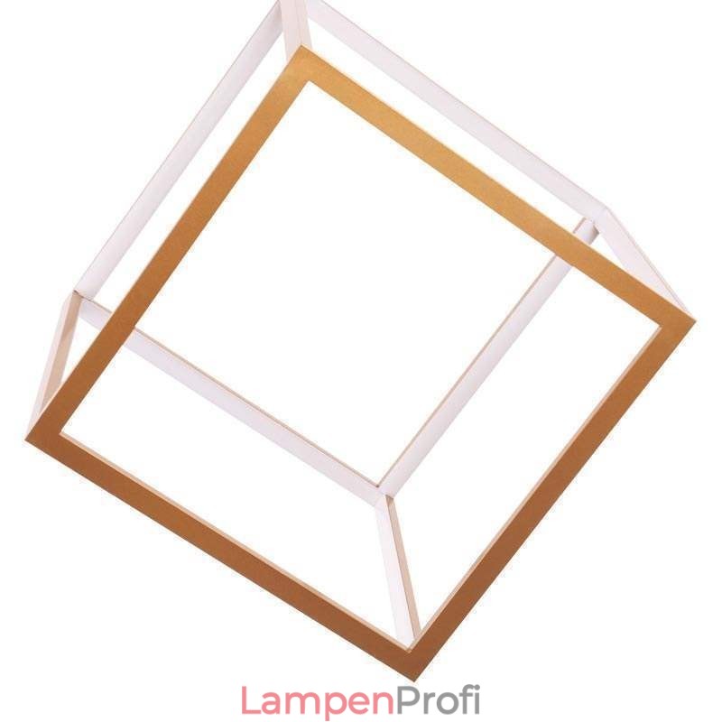 Postmoderne Pendelleuchte, geometrisches Gold-Hängelicht