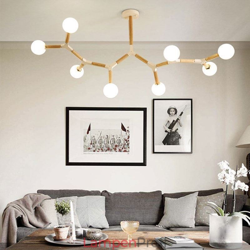 Nordic Magic Bean Pendelleuchte Kreative Holzbeleuchtung