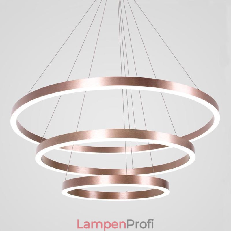 Pendelleuchte Zeichnung Handwerk 3 Ringe Lampe 80+60+40cm