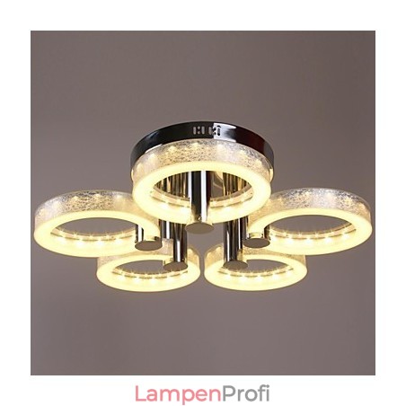 Kronleuchter aus Acryl mit 5 Lichtern (Chrom-Finish) Kronleuchter aus Acryl mit 5 Lichtern (Chrom-Finish)