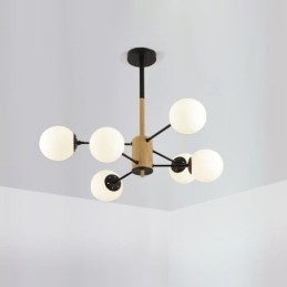 Magic Bean Pendelleuchte Kreative nordische Holzleuchte