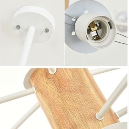 Magic Bean Pendelleuchte Kreative nordische Holzleuchte