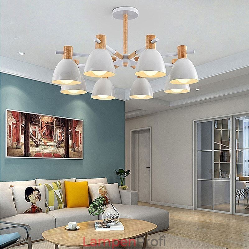 Moderne einfache Macaron Pendelleuchte kreative Holzbeleuchtung