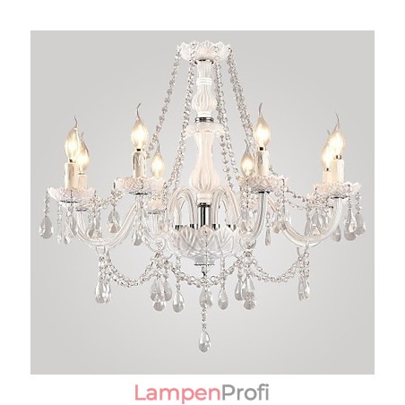 Kronleuchter Weiß Kristall Modern Living 8 Lichter Kronleuchter Weiß Kristall Modern Living 8 Lichter