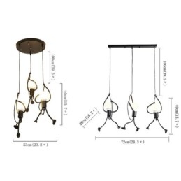 Moderne Pendelleuchte Kreative Lampe in Form eines kleinen Mannes Individuelle Beleuchtung für Zuhause