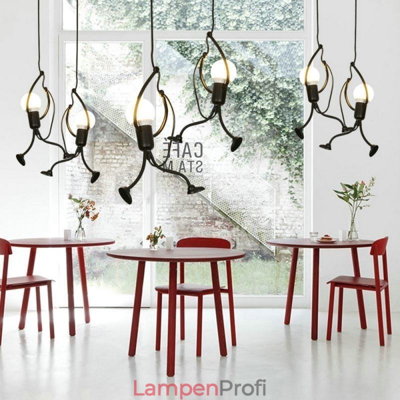 Moderne Pendelleuchte Kreative Lampe in Form eines kleinen Mannes Individuelle Beleuchtung für Zuhause
