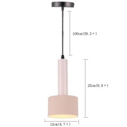 Moderne einfache Pendelleuchte Zylinderform Lampe Aluminium Beleuchtung Licht