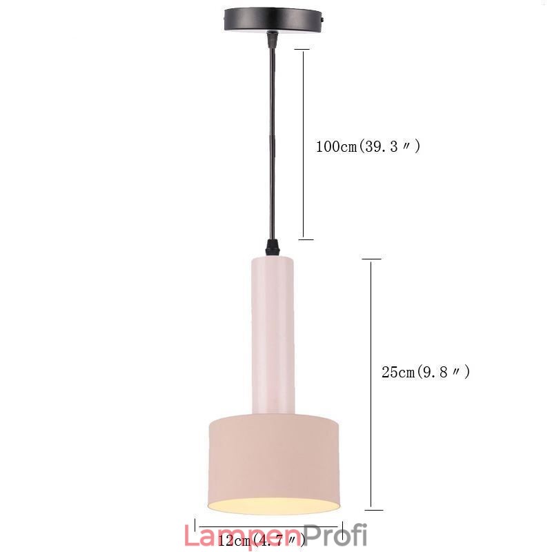 Moderne einfache Pendelleuchte Zylinderform Lampe Aluminium Beleuchtung Licht