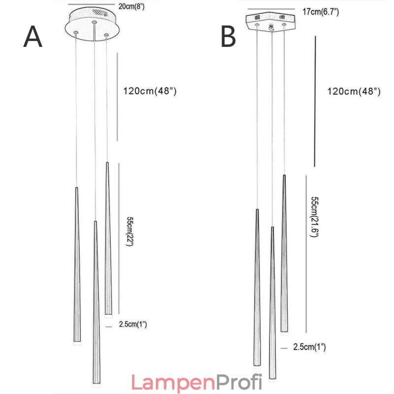 Moderne einfache Pendelleuchte Zylinderform Beleuchtung Meteor Regen Lampe Licht
