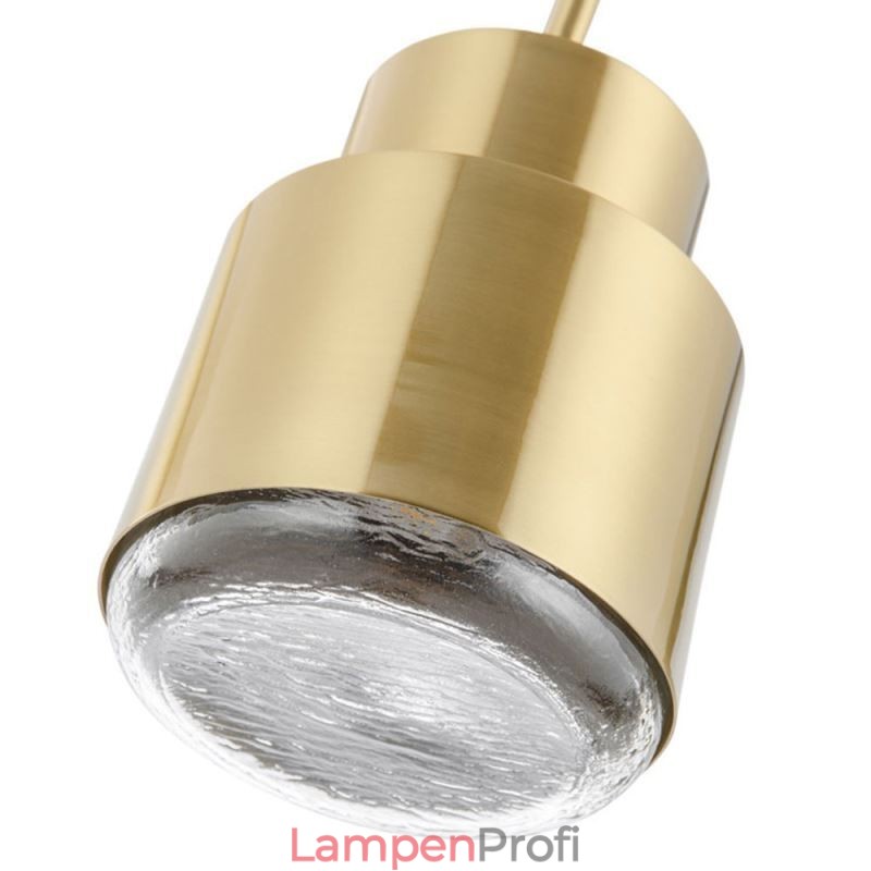 Postmoderne Glas Pendelleuchte Goldene Zylinderlampe Helle Beleuchtung