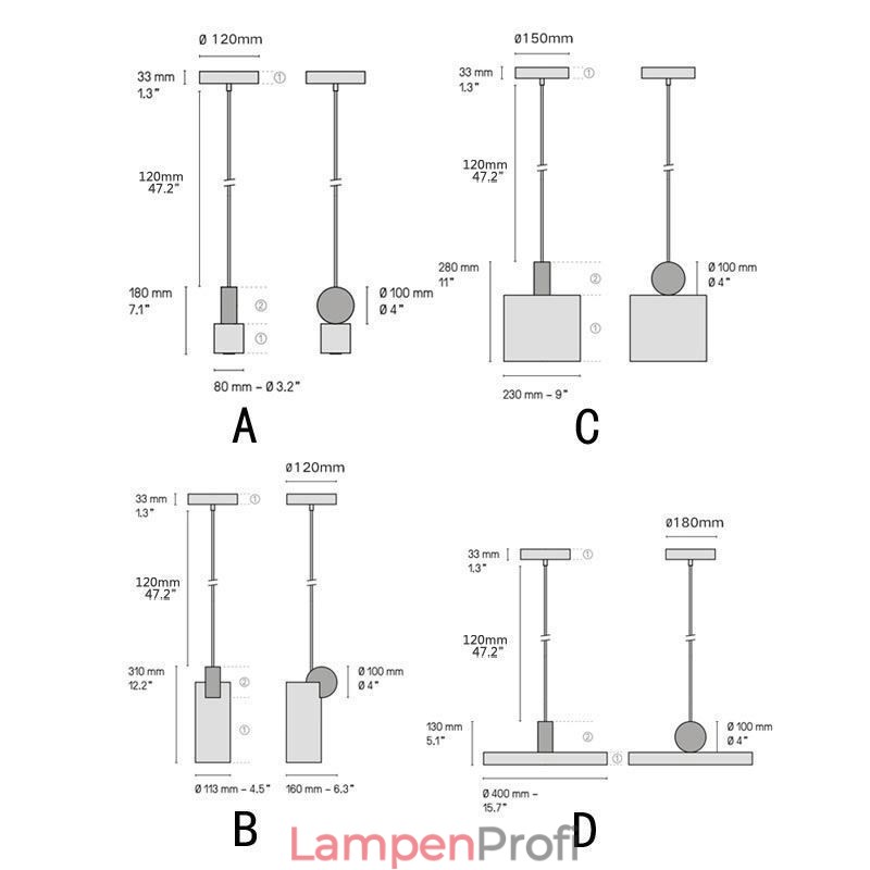 Moderne Pendelleuchte Nordic Acryl Lampe Geometrie Beleuchtung Licht
