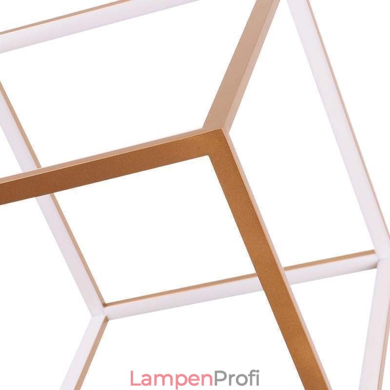 Postmoderne Pendelleuchte, geometrisches Gold-Hängelicht