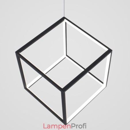 Schwarze Pendelleuchte Geometric Cube Lighting LBY18069 Schwarze Pendelleuchte Geometric Cube Lighting LBY18069