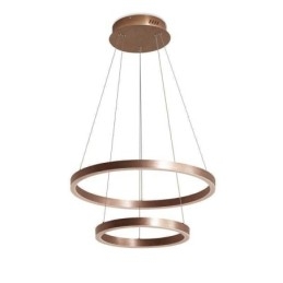 Pendelleuchte Zeichnung Handwerk 2 Ringe Lampe 60+40cm