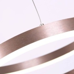 Pendelleuchte Zeichnung Handwerk 2 Ringe Lampe 60+40cm