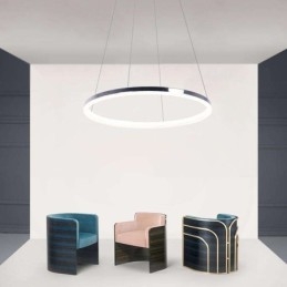 Moderne Pendelleuchte Acryl Kreis Lampe 40cm