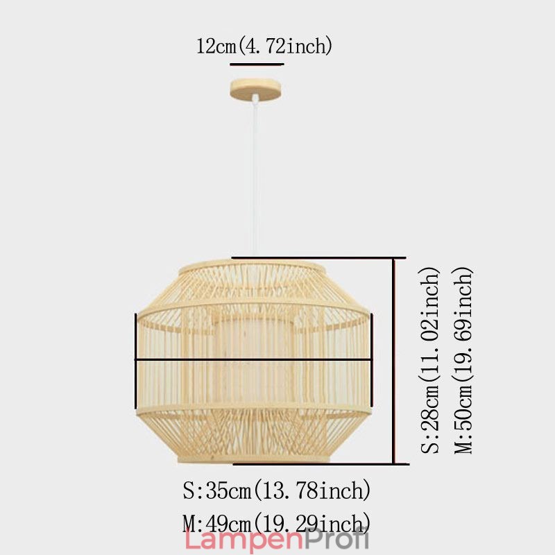 Laterne Bambus Pendelleuchte Kreative japanische Pendelleuchte