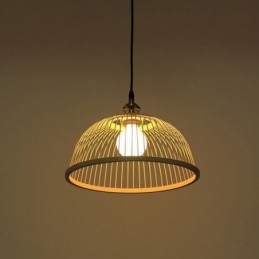 Moderne einfache nach unten Pendelleuchte spezielle Bambus Pendelleuchte Nachttischbeleuchtung