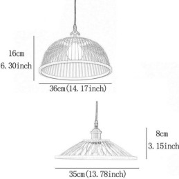 Kuppel-Bambus-Pendelleuchte, handgewebte Pendelleuchte