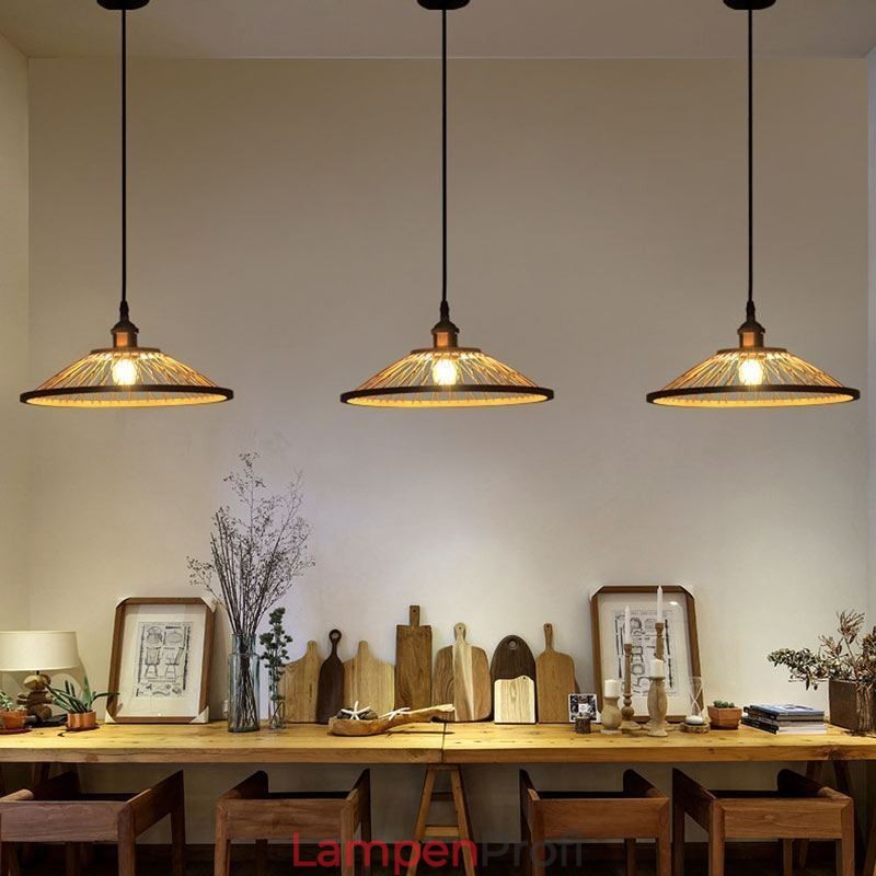 Kuppel-Bambus-Pendelleuchte, handgewebte Pendelleuchte