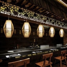 Klassische handgefertigte Bambus-Pendelleuchte