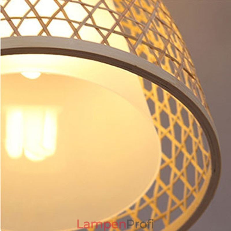 Visual Comfort Dome Bambus-Pendelleuchte