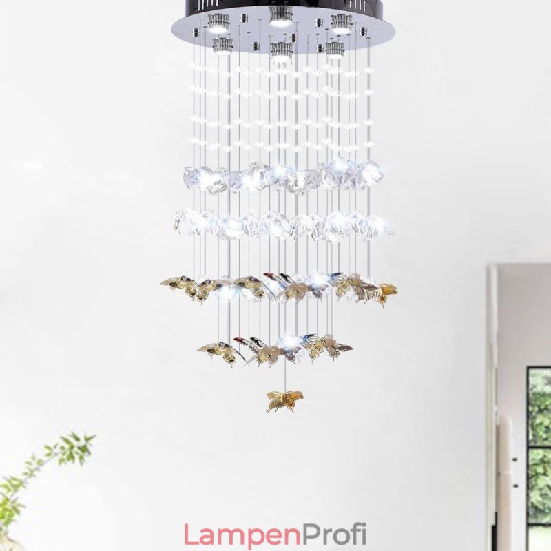 Nordische Pendelleuchte Kreative Schmetterlingsglas-Pendelleuchte