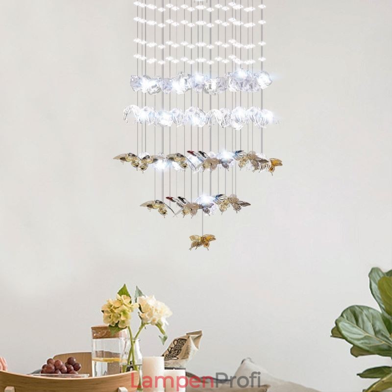 Nordische Pendelleuchte Kreative Schmetterlingsglas-Pendelleuchte