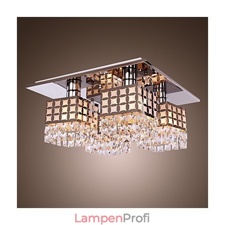 Kronleuchter Modern Kristall Edelstahl Wohnzimmer 4 Lichter Kronleuchter Modern Kristall Edelstahl Wohnzimmer 4 Lichter