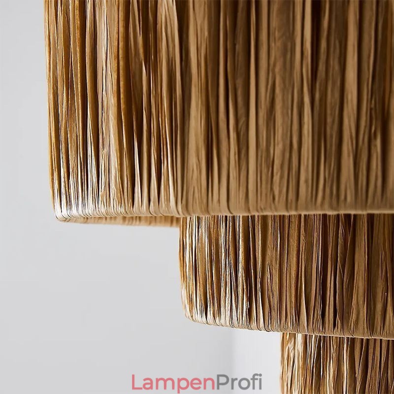 Country Retro Pendelleuchte Mehrschichtiges Papierseil Lampenschirm Deckenleuchte